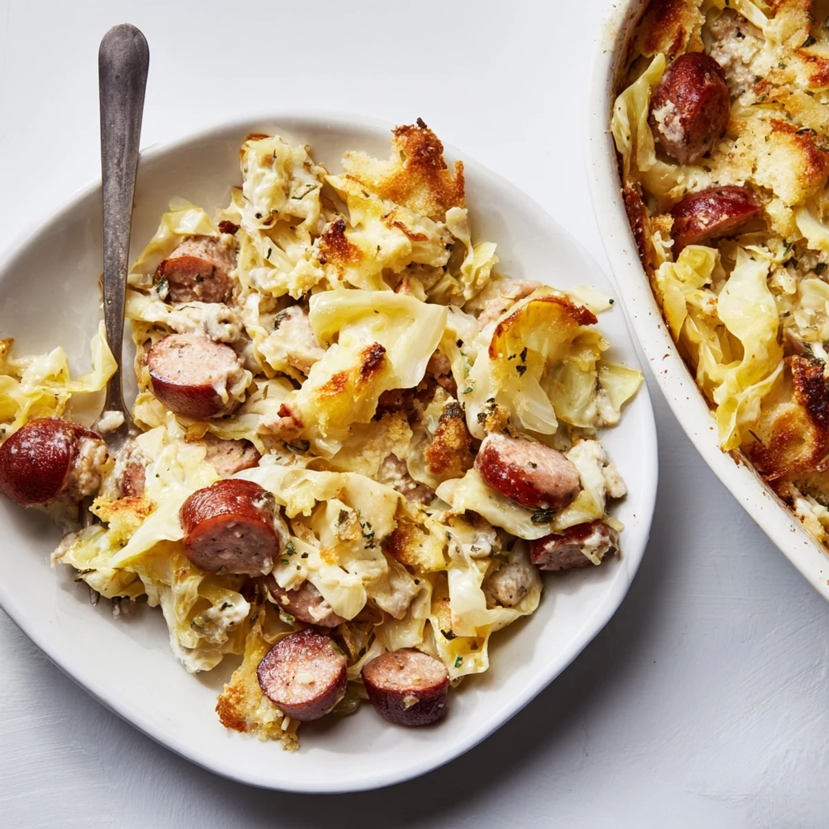 Köstliche, warme Bohnensuppe mit zartem Gemüse und würziger Wurst.  